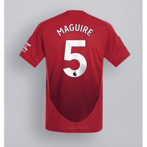 Fotbalové Dres Manchester United Harry Maguire #5 Domácí 2024-25 Krátký Rukáv